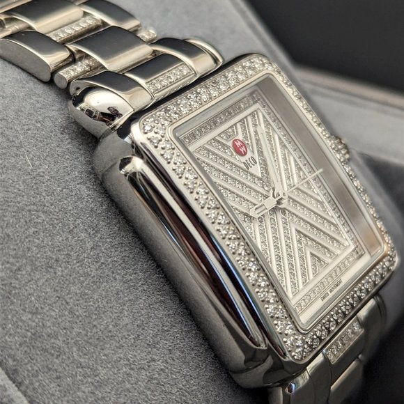 Limited Edition (#252 of 500) Michele Art Deco Diamond Pavé Watch - Picture 2 of 12